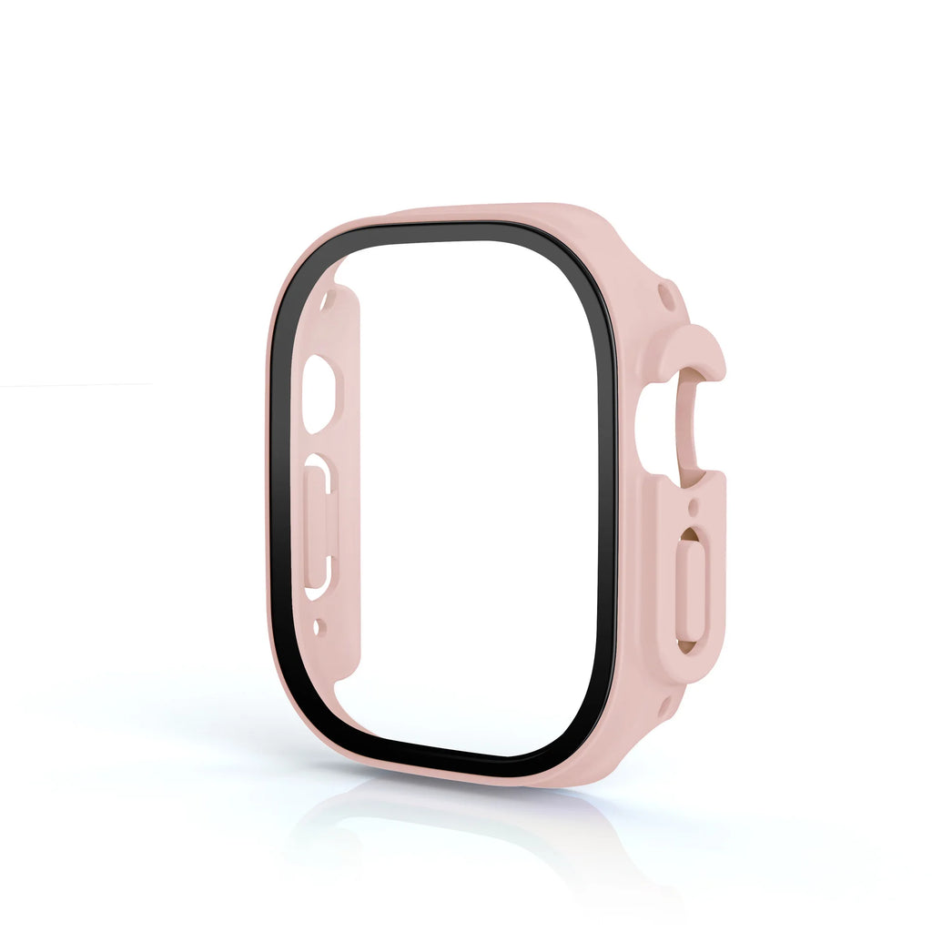 HD Tempered Glass+Case For Apple Watch Ultra 3 49mm PC Bumper+Screen Protector Cover iWatch Ultra 2/1 49mm drop resistance Shell