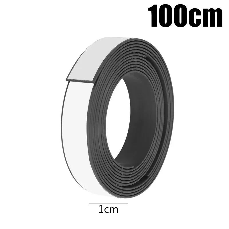 10/1m Strong Magnetic Tape Self Adhesive Magnetic Strips Flexible Tapes for Home Office DIY Photos Poster Fixed Rubber Magnets