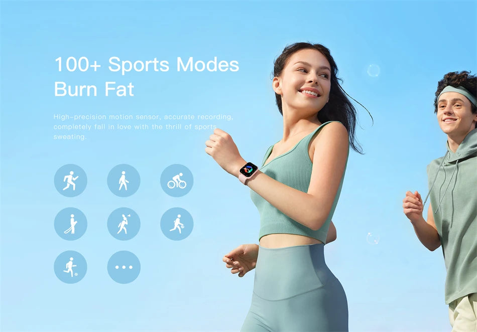 LIGE Women Smartwatch Bluetooth Answer Call Voice Assistant Whatsapp Reminder Men Smart Watch Sports Fitness Waterproof Watches