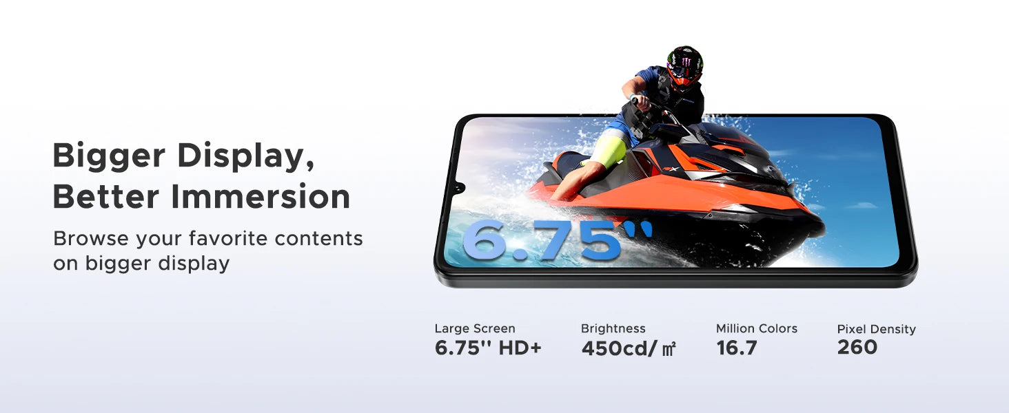 DOOGEE Note59 Pro 5G Smartphone Android 15 6.75" 120Hz Display 32GB(8+24) 256GB 6250mAh Battery Widevine L1 NFC Cellphone