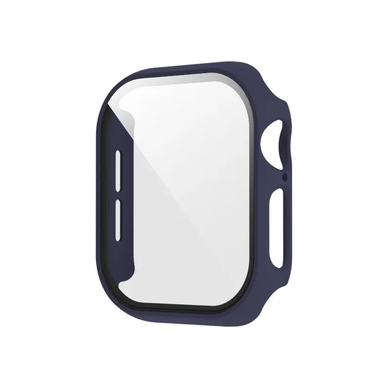 Tempered Glass+Case for Apple Watch Ultra 3 2 49 45 41 40 44 42 46mm PC Bumper Protector cover For iWatch 11 10 SE 9 8 7 6 5