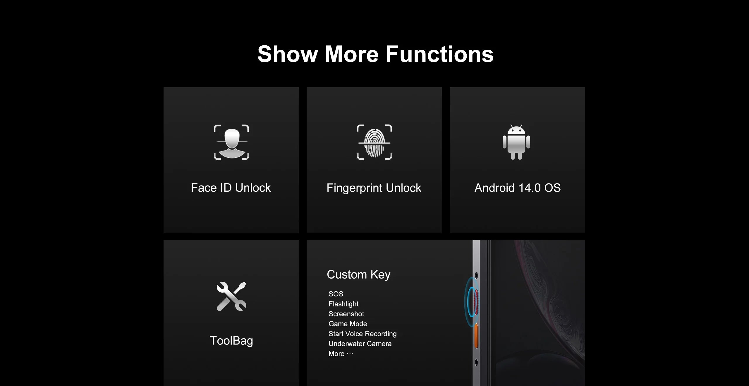 FOSSIBOT F106 PRO MTK G85 4G Android 14 15GB(8+7GB Extended) 256GB ROM Rugged Smartphone 12000mAh Battery 48MP Camera NFC