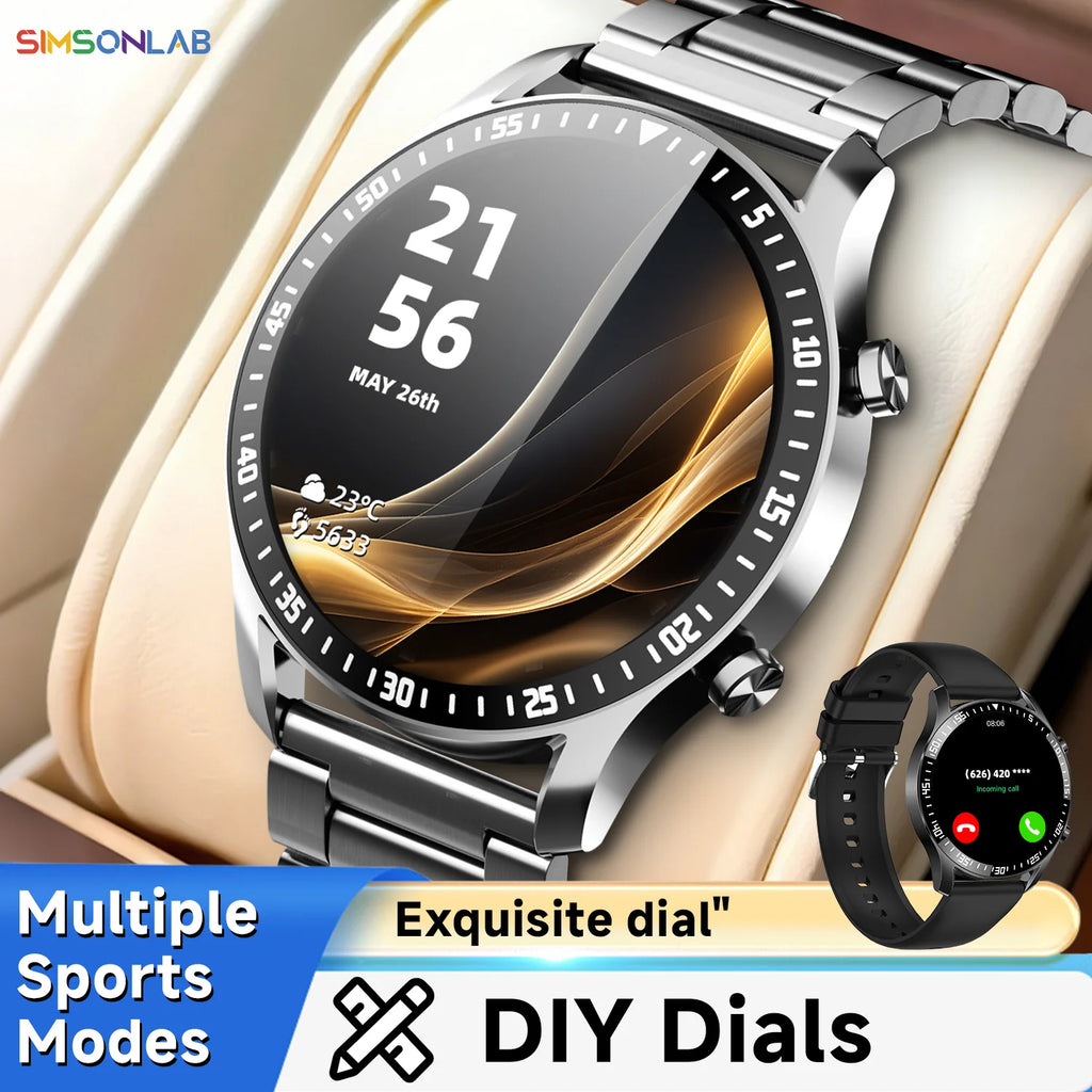 2026 New Sports Smartwatch for Man Bluetooth Call Camera Control Music Player AI Voice Fitness Tracker Watches for Woman Gifts