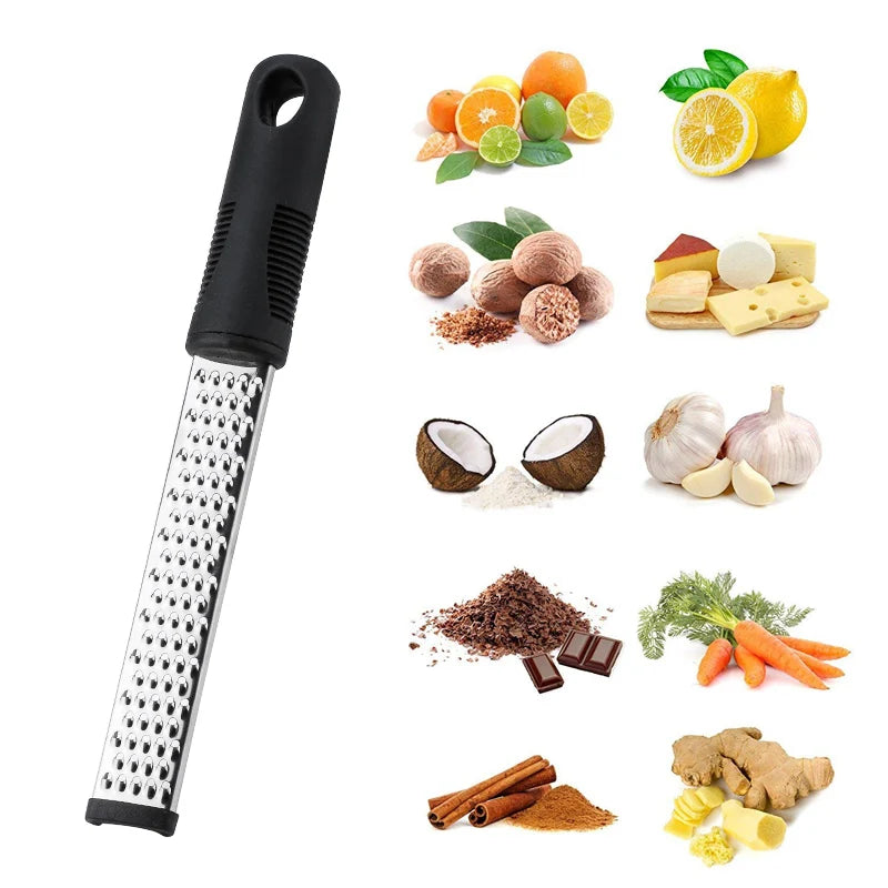 DU High Quality Stainless Steel Peel Lemon Cheese Vegetable Manual Grater Peeler Sharp Blade Choppable Cheese Kitchen Tools