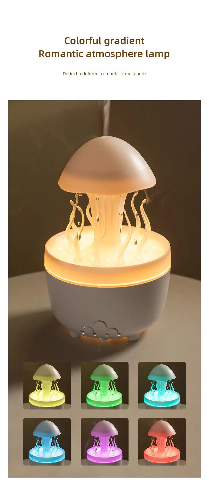 Aromatherapy Essential Oil Diffuser with Timer Cool Mist Humidifier for Large Room, Home, Baby Bedroom,7 Colors Lights Changing
