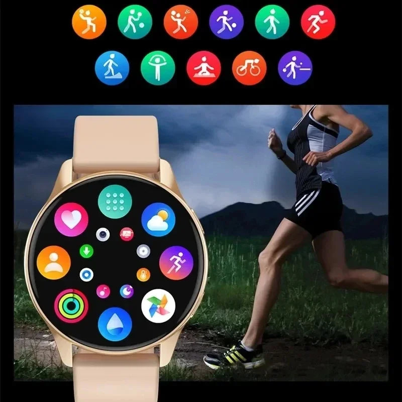 2026 New Women Bluetooth Call Smart Watch Heart Rate Blood Pressure Monitoring Smartwatches IP67 For Android IOS Men Smartwatch
