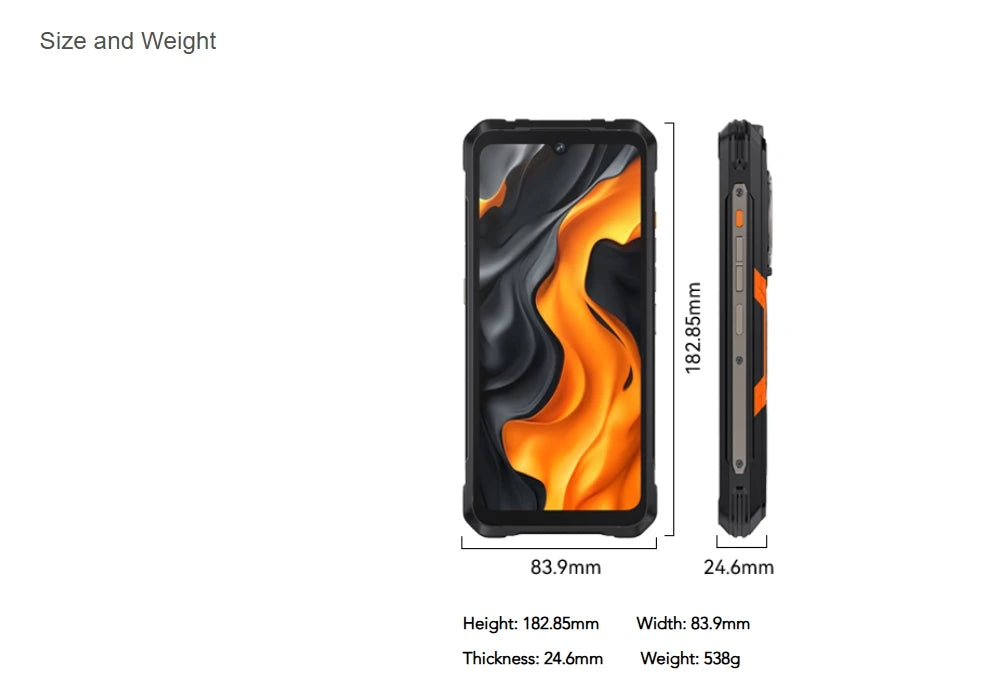 [Ship From UK] CUBOT KingKong Power 5 Android 15 Rugged Smartphone G100 16GB(6+10) 128GB 15300mAh 6.88" 120Hz 64MP Camping Light