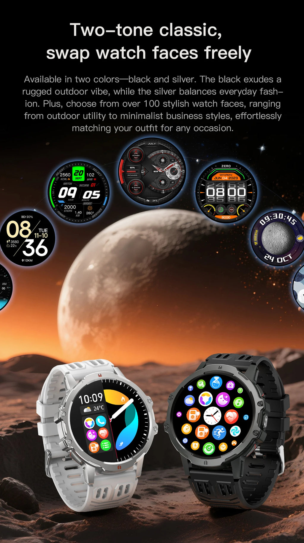 LIGE 2025 Military Grade 1000mAh Battery Smart Watch Men 3ATM Waterproof Bluetooth Call Men Sports Health Monitoring Smartwatch