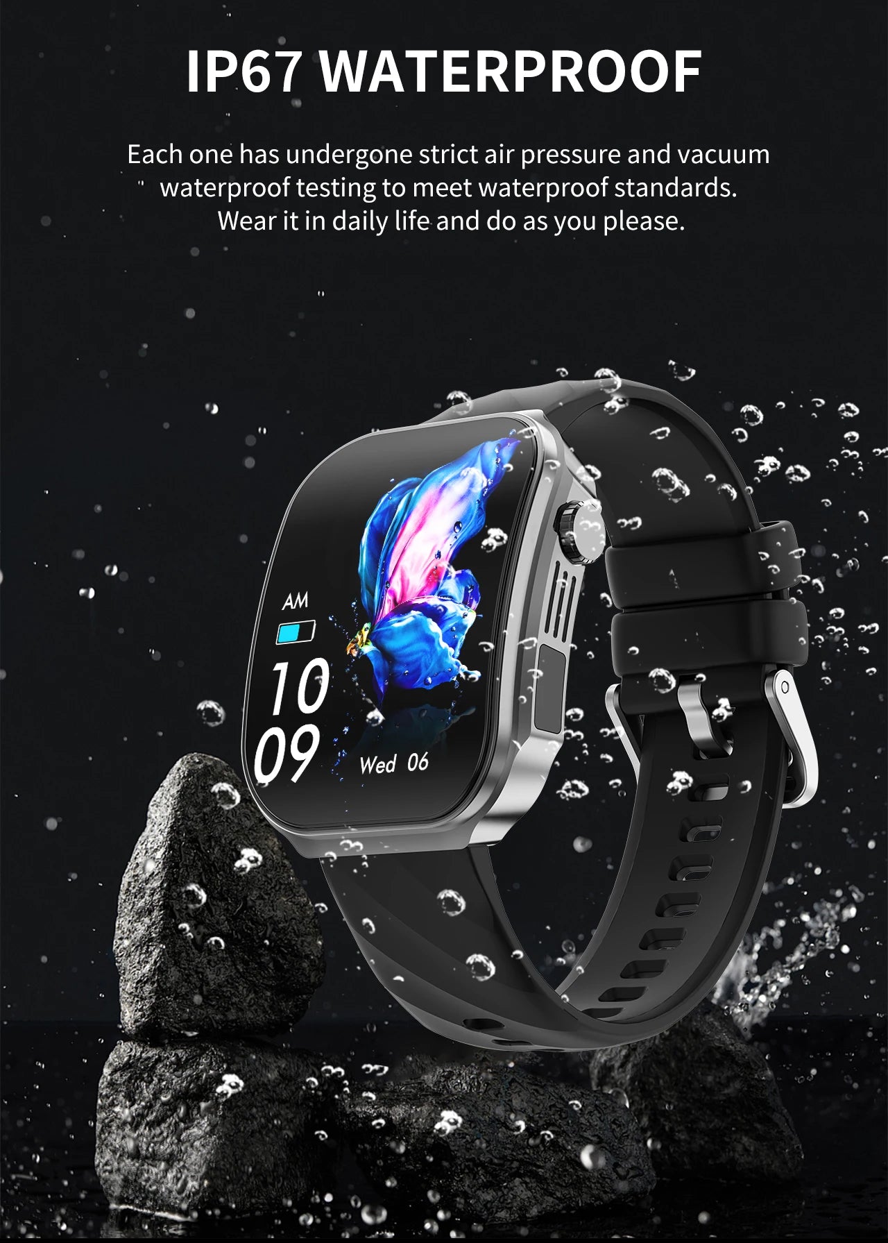 3D Curved Screen Smart Watch 2.2" Large HD Display Bluetooth Call Waterproof Flashlight Outdoor Sport Smartwatch Women 2026 New