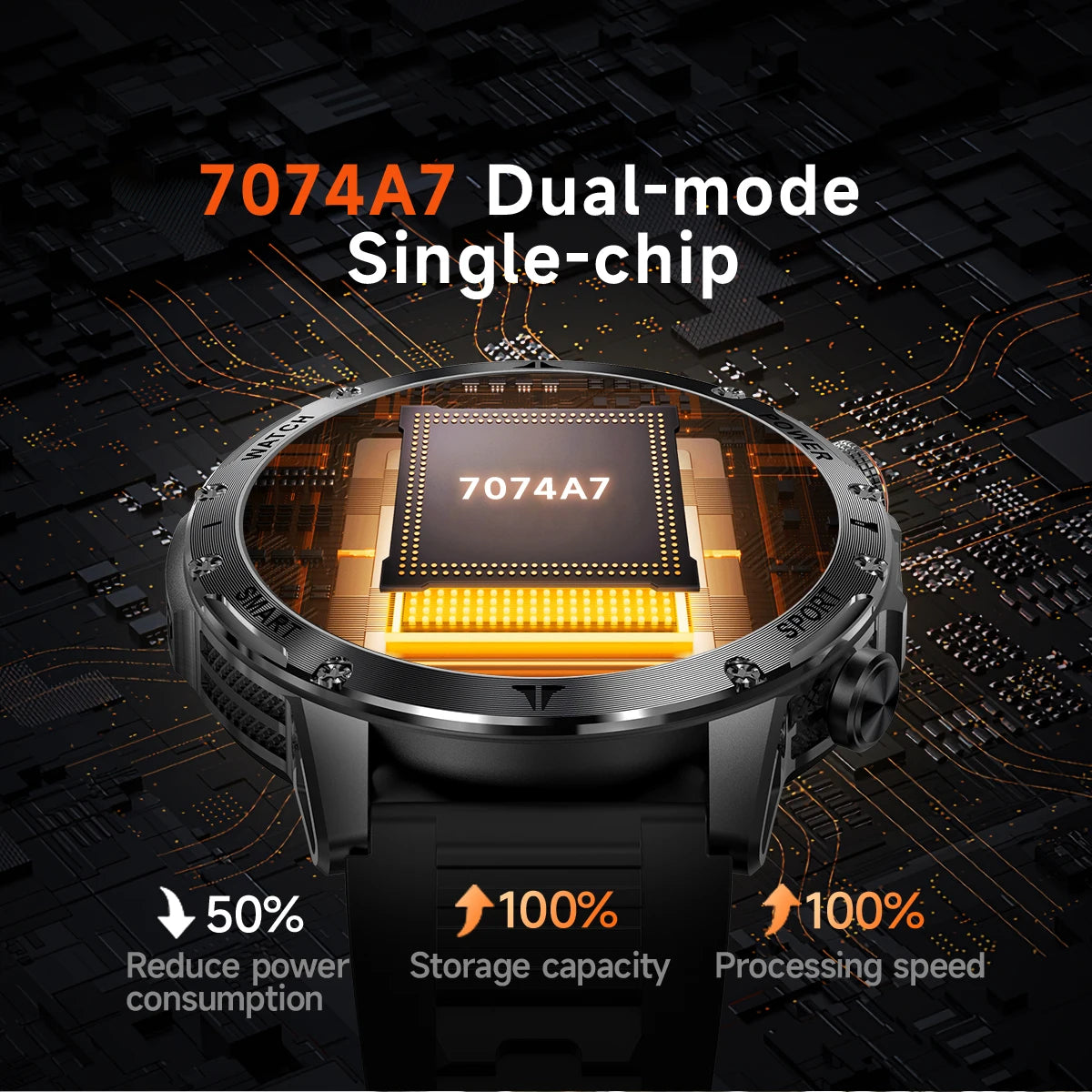 Military 1000mAh Large Battery Smart Watch Digital Bluetooth Call Sports Smartwatch Electronics Watches for Man Android 2026 New
