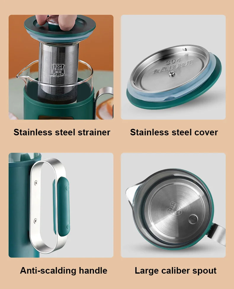 Health Pot Multifunction Electric Kettle With Temperature Control Water Boiler 600ml Mini Electric Kettle Smart Portable Tea Pot