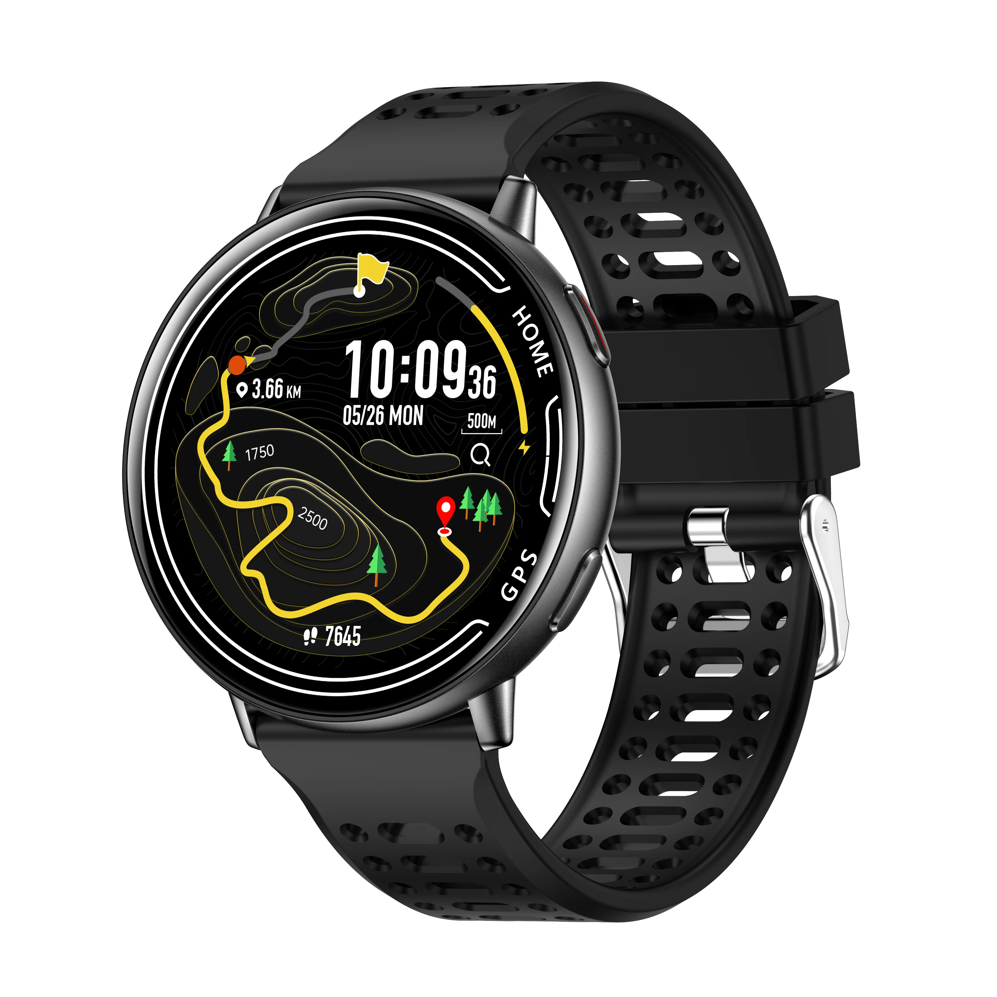 2025 Exquisite GPS Smart Watch Wireless BT Call Answer IP68 Waterproof Outdoor Sports Record Heart Rate Monitor for Men Women