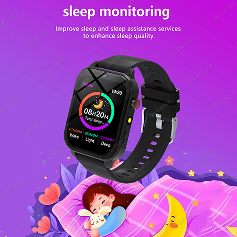 Children Games Smart Watch 2026 New Sleep Monitoring LED Flashlight Alarm Camera Step count Watch Smartwatch For Birthday gift