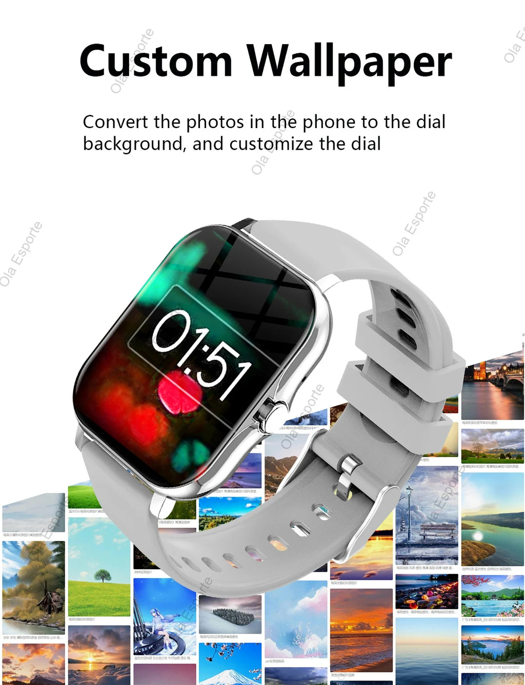 2026 New Smart Watch For Android IOS 1.83Inch Color Screen Bluetooth Call Blood Oxygen/Pressure Monitoring Smart Watch Women Men