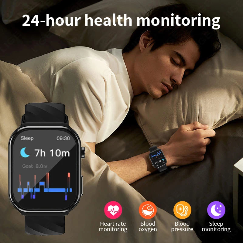 LIGE 2026 New AI Healthy Diagnose Smart Watch Blood Lipid Uric Acid Bluetooth Call Blood Pressure Health Smartwatch Men Women