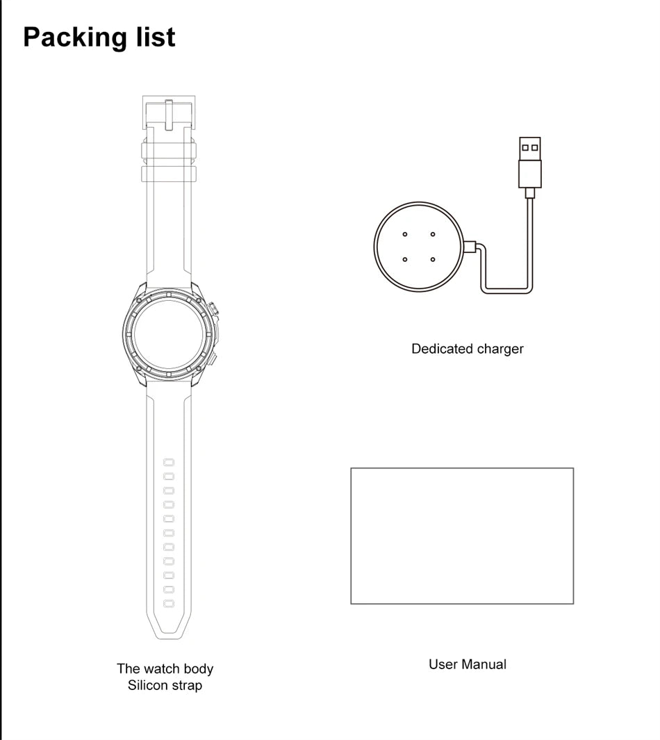 For iOS 4GB DTG1 Ultra GPS NFC SmartWatch 5ATM Waterproof Built-in Dual-band GNSS Compass Military Sport Smartwatch Men 2025New