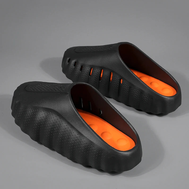 Men's and women's EVA lightweight toe massage slippers 2026 outdoor new casual sports slippers couple's fashionable beach shoes