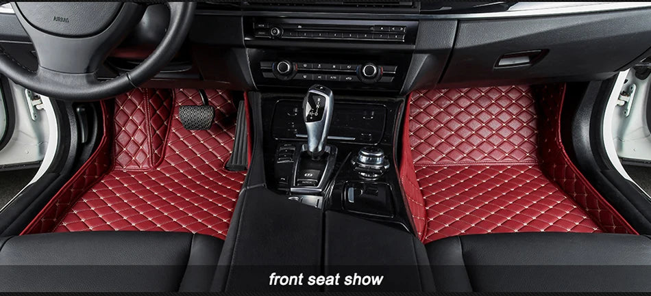 CUWEUSANG Custom Car Floor Mats For Peugeot 301 Auto Carpets Foot Coche Accessorie