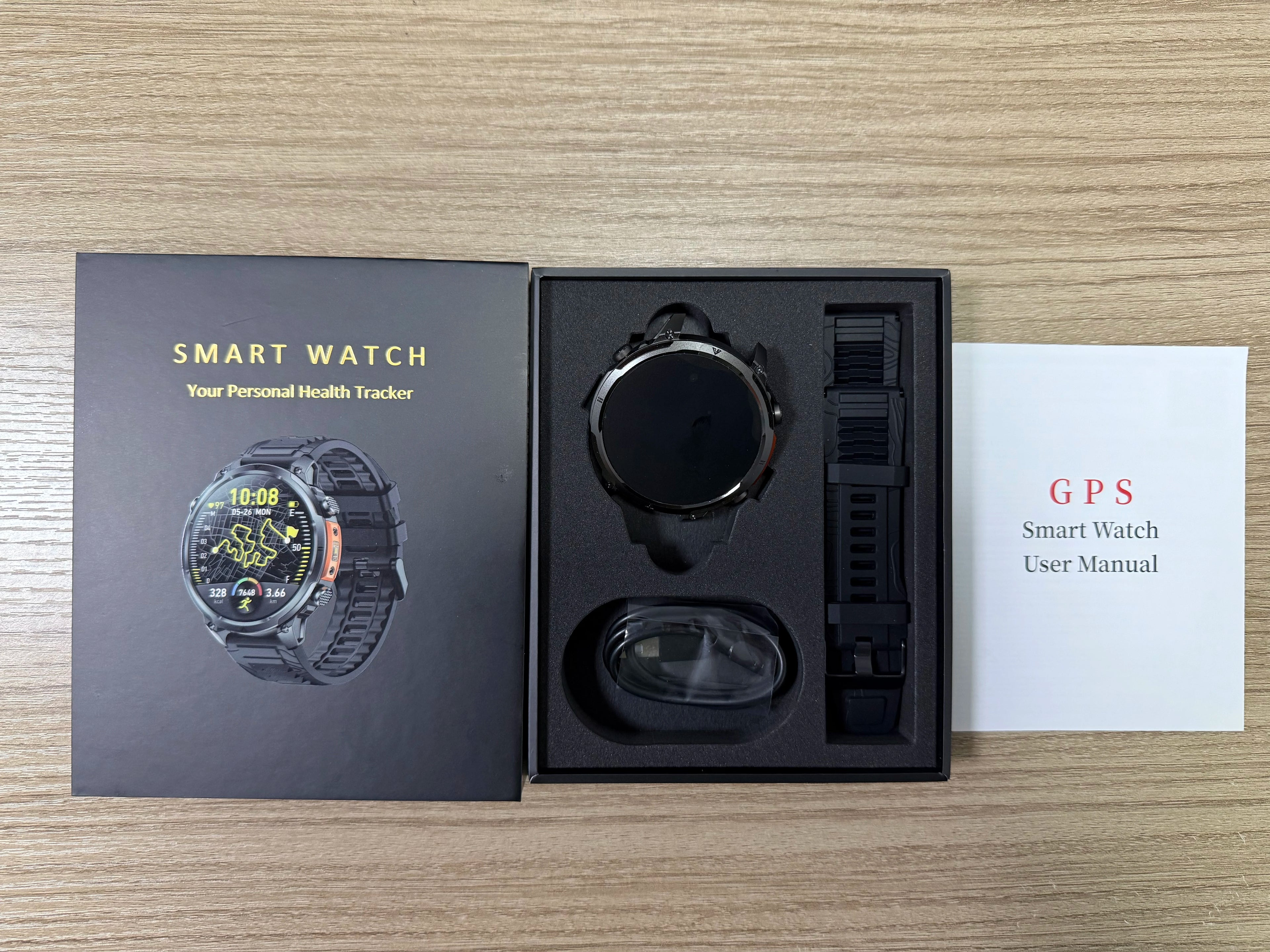 Luxury Military GPS Men Smartwatch Wrist Fitness Clock BT Call 1ATM Waterproof Sports Smart Watches for Android IOS Phones 2026