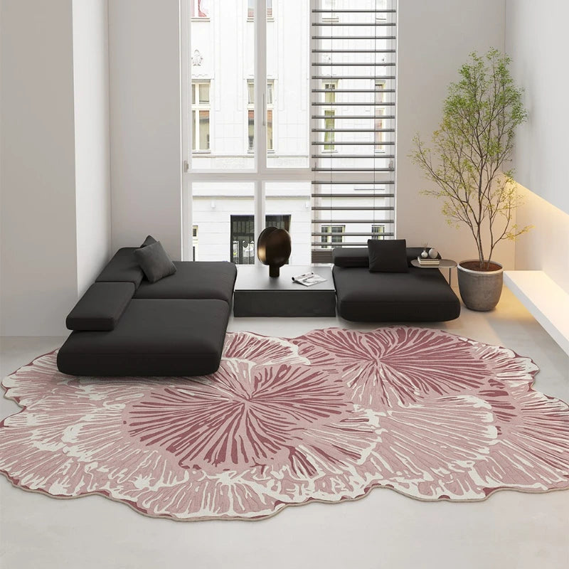 Irregular Shape Bedroom Decor Carpet Large Area  Carpets for Living Room Thickend Plush Lounge Rug Fluffy Soft Bedside Floor Mat