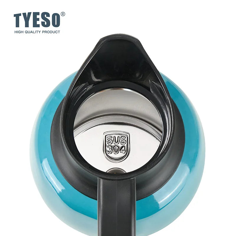Tyeso Pumpkin-Shaped Thermos Steel Insulated Tea Infuser Hot Cold Water Bottle Removable Infuser 304 Stainless Large Capacity