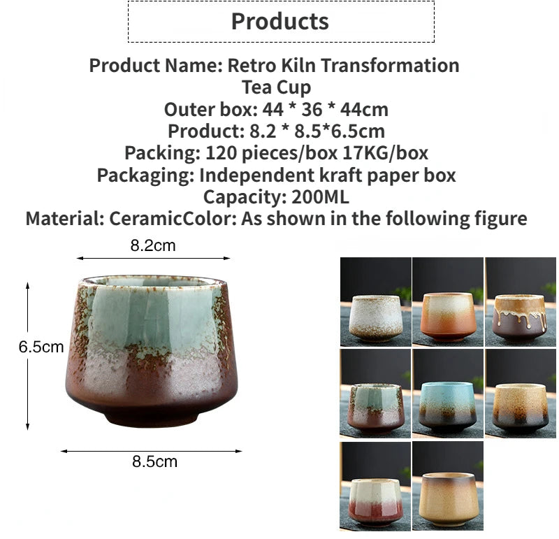 Laysda Vintage Coffee Mug 200ml ceramics Tea cup Japanese-style cafes Drinkware Stoneware Espresso for Restaurants Hotels