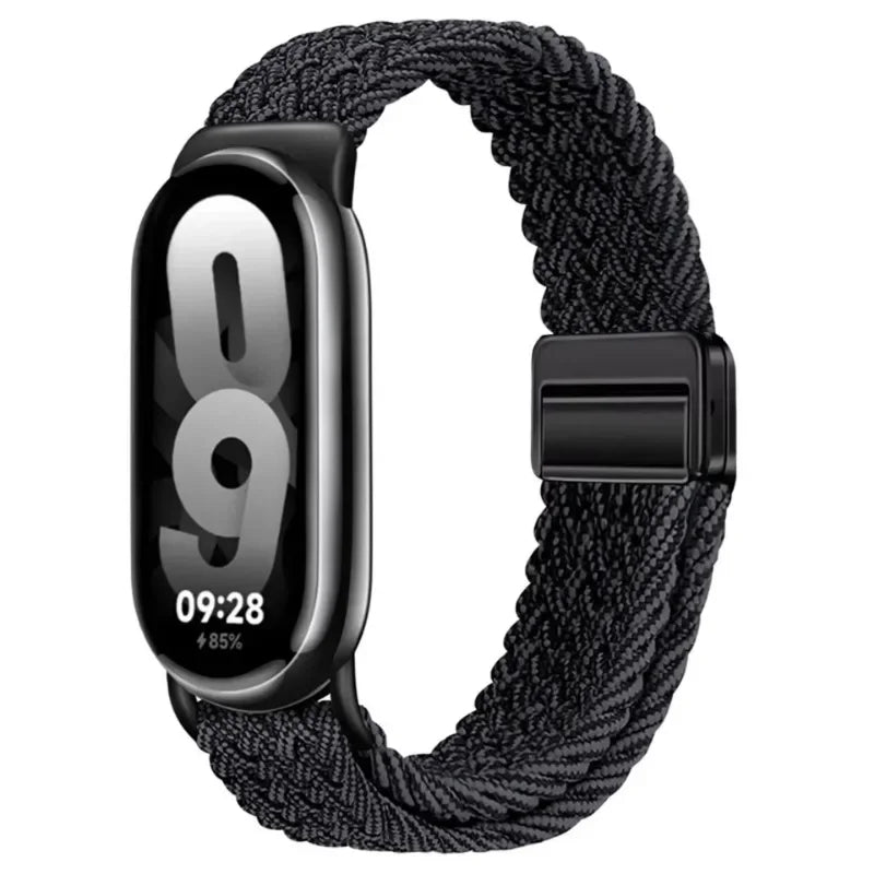 Adjustable Nylon Strap for Xiaomi Mi Band 10/9 Magnetic clasp bracelet Accessories for Xiaomi Mi Band 8/mi 9/10 Smart Watch Belt