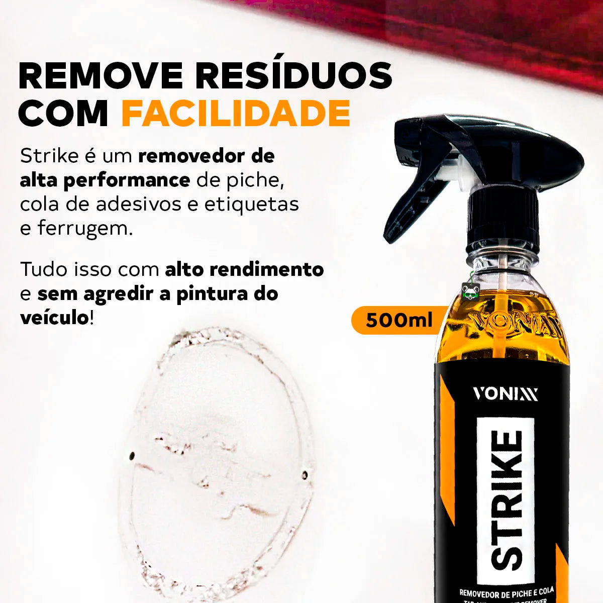 Remover Paste Glue Adhesive Asphalt Strike 500ml Vonixx