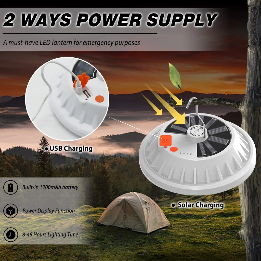Portable Camping Light Power Bank LED Camping Lanterns With Remote Control Waterproof Outdoor Tent Light Rechargeable Flashlight
