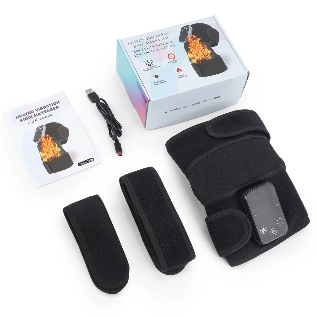3 in 1 Cordless Thermal Knee Pad Knee Shoulder Massager Vibration Leg Arm Joint Brace Muscle Relax Joint Brace Muscle Relaxation