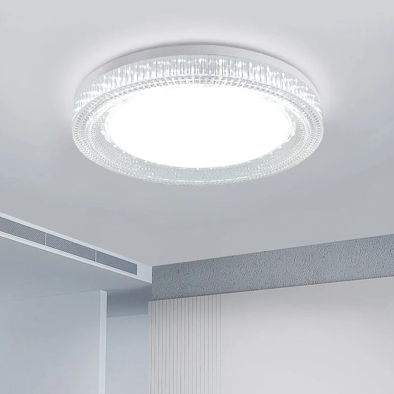 Modern LED Ceiling Light AC85-265V Circular Crystal Home Light 18W 24W 36W 48W Living Room Bedroom Kitchen Indoor Lighting