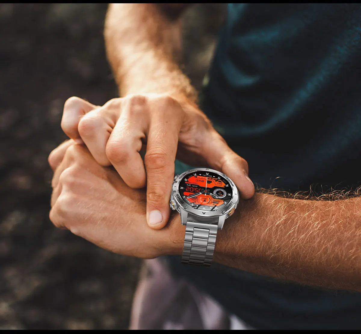2025 New Military Grade Men 1000mAh Super Large Battery Smart Watch GPS 3ATM Waterproof Bluetooth Call Sports Fitness Smartwatch