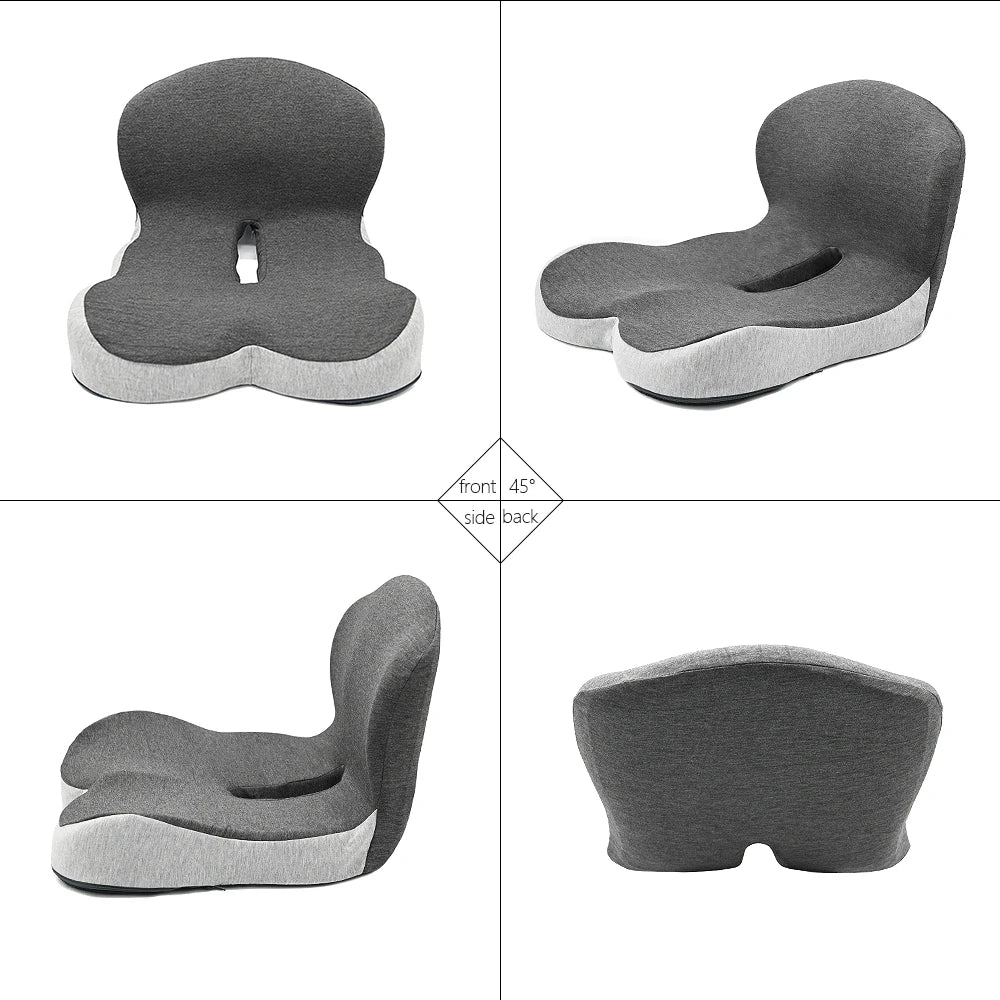 FULLHOT Memory Foam Cushion Interior Accessories Pillow Car Seat Waist Pillow Lumbar Support Office Pillow Chair Cushion