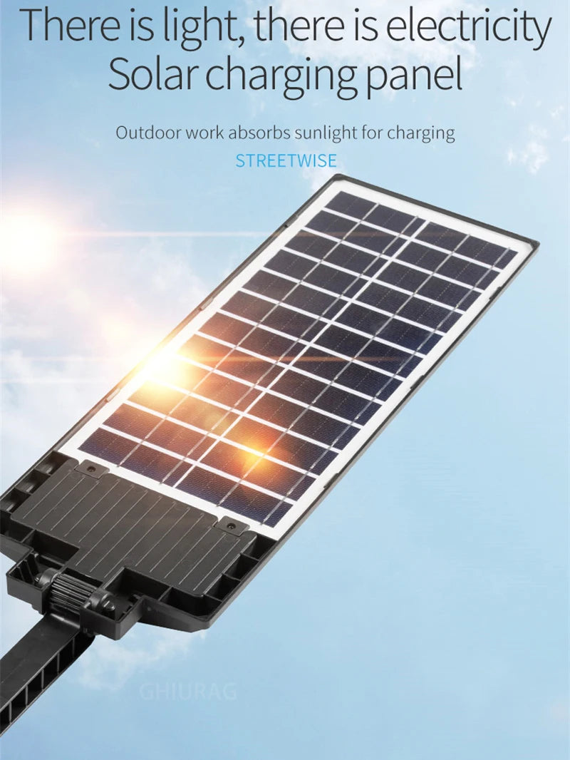 20000 Lumens Solar Lights Outdoor IP65 Waterproof LED Street Wall Lamp With PIR Motion Sensor Sunlight for Garden Yard Street