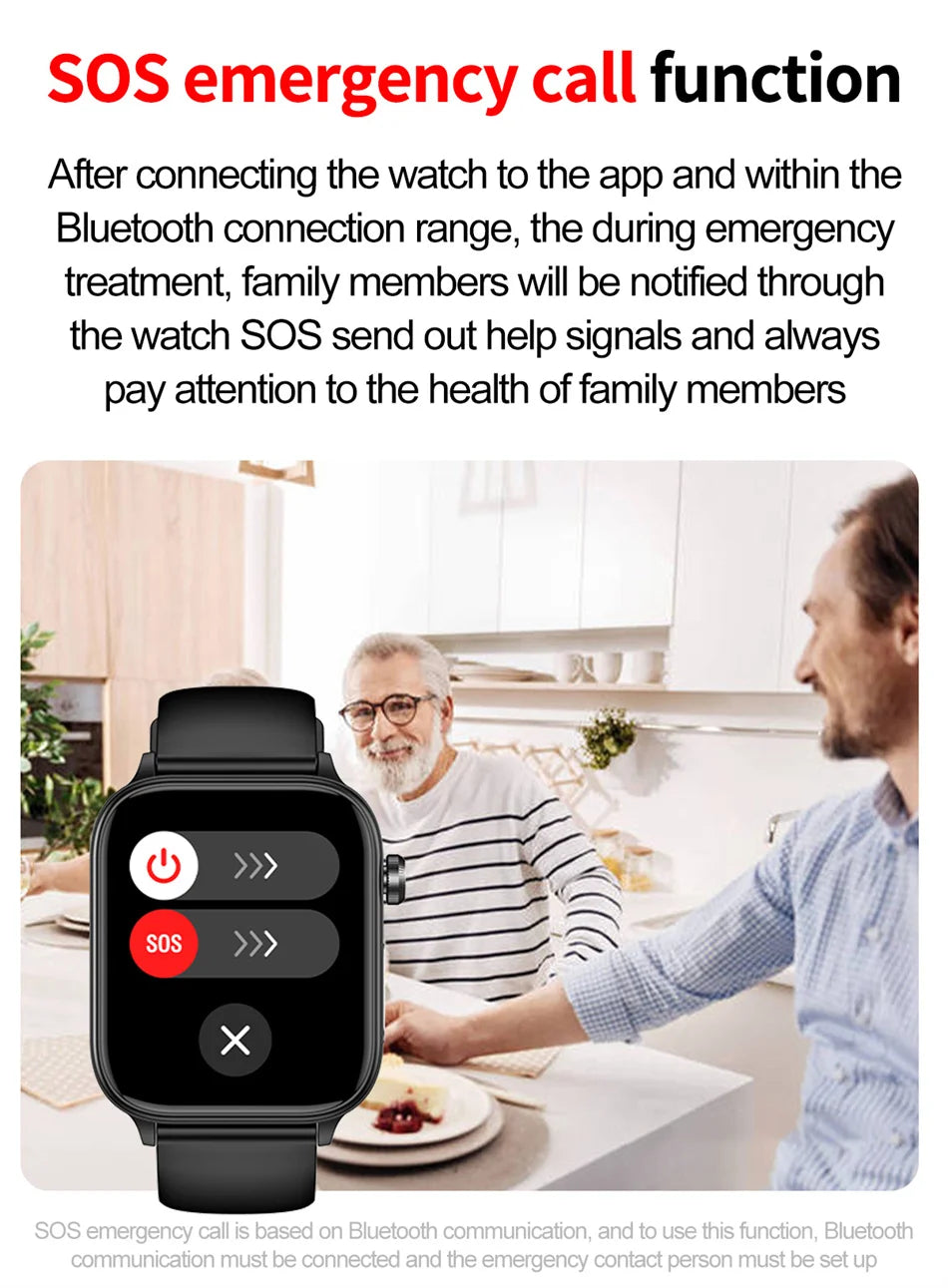 2026 New ECG+PPG Health Smartwatch Men Blood Fat Uric Acid Heart Rate Blood Pressure Bluetooth Call Waterproof Smart Watch Women
