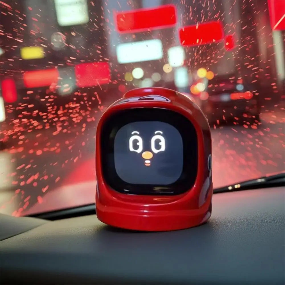 NEW Mangogo Intelligent Car Mounted Electronic Pet Ornaments With Facia Expressions Trendy Vehicle Companion Decorations Fo N1R7