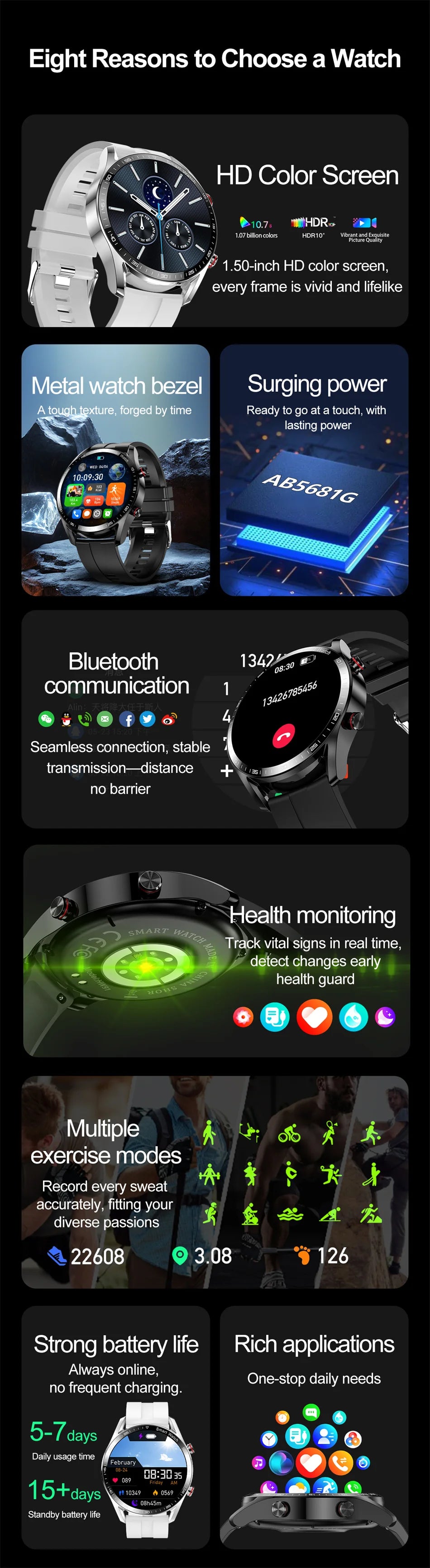 ECG+PPG Bluetooth Call Smart Watch Men Laser Health Blood Pressure Fitnes Sports Watches Man Sports Waterproof Smartwatch+Box