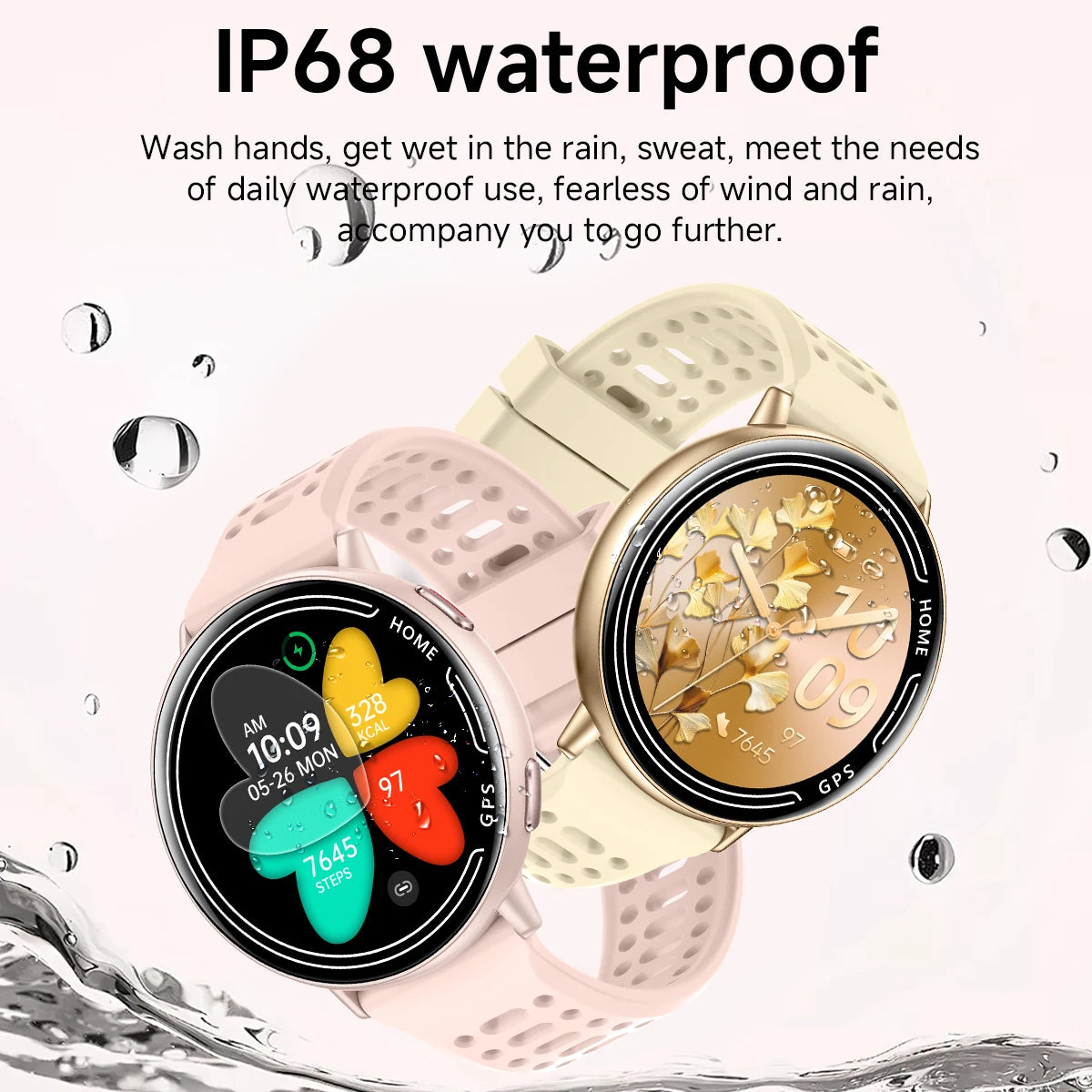 2025 Exquisite GPS Smart Watch Wireless BT Call Answer IP68 Waterproof Outdoor Sports Record Heart Rate Monitor for Men Women