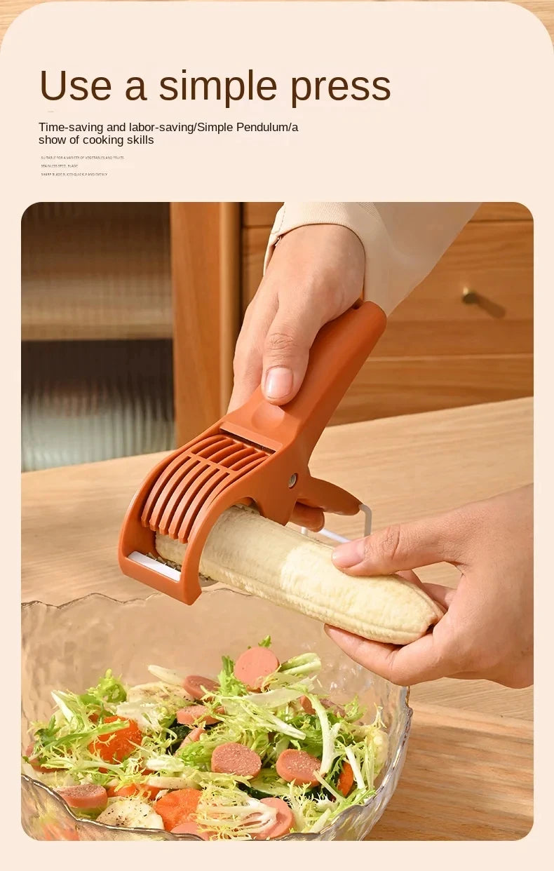 1Pc Kitchen Tools Stainless Steel Vegetable and Fruit Slicer Multi Functional Salad Slicer Kitchen Accessories
