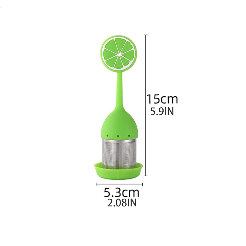 Creative 304 stainless steel silicone tea ball tea maker flamingo tea filter summer theme tea filter