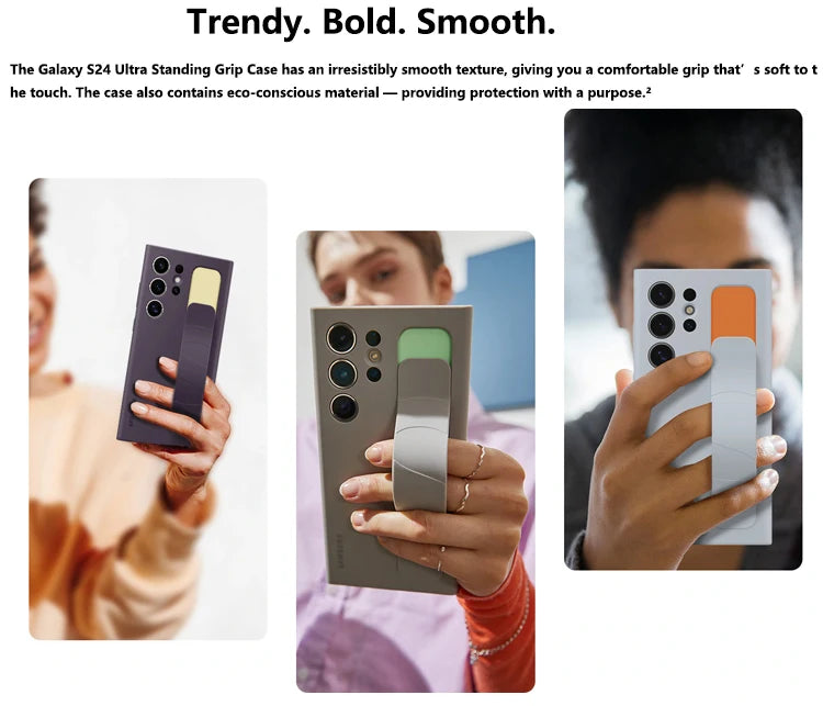 Original officia Samsung S24 Ultra Silicone Protective case with stand and wrist strap thin shockproof authentic EF-GS928