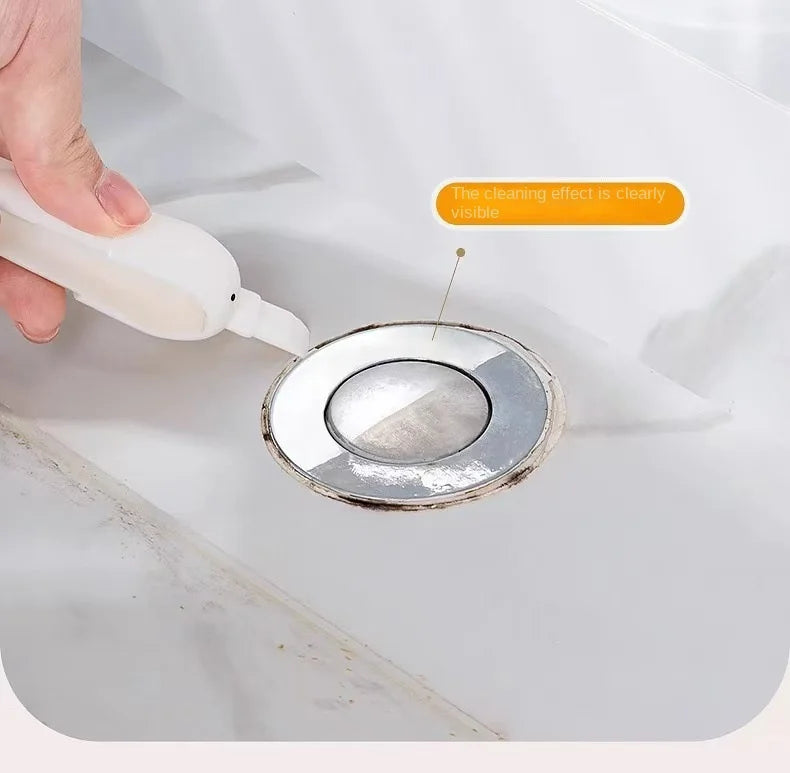 2-in-1 Cute Duck Shaped Double-head Design Cleaning Clip Dust Stain Removal Shovel - Bathroom Cleaner Tool With Drainage Hole
