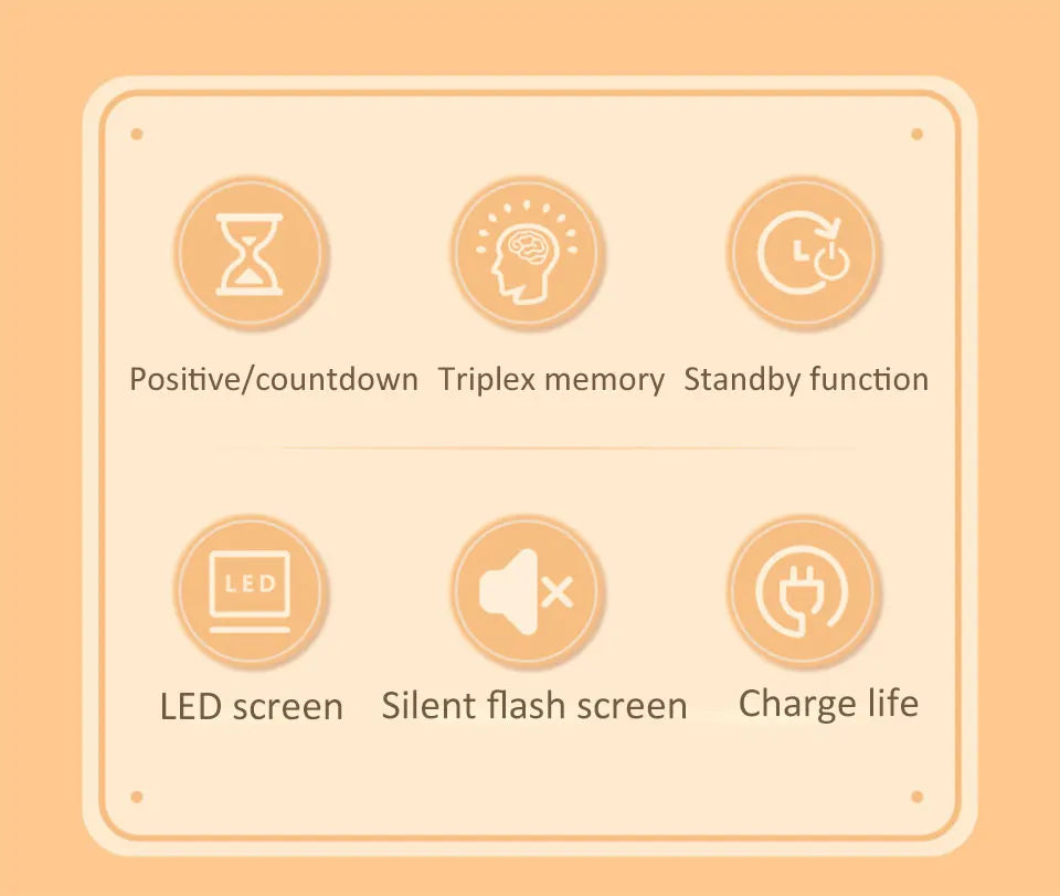 Creative Rotary Timer Visual Analog Timer Rechargeable 60 Minutes Countdown Kids Study Silent Timer for Cooking Shower Study