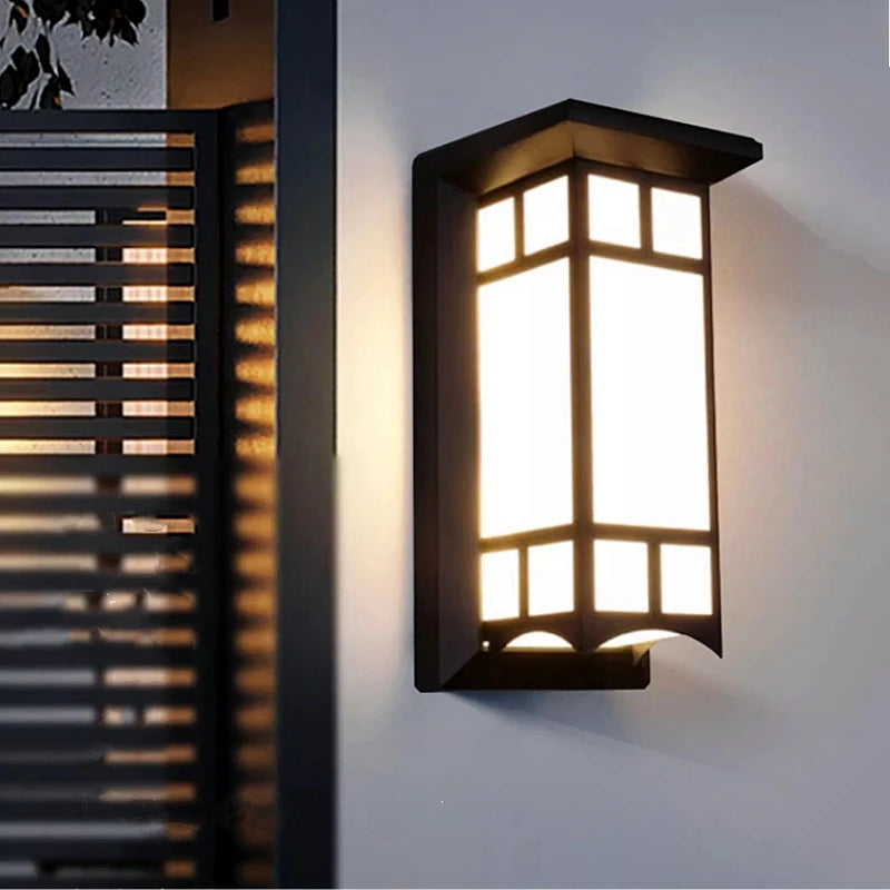 12W/18W LED Outdoor Wall Lamp Plastic/Aluminum Front Door Waterproof IP65 Sconce Garden Patio Terrace Home Wall Lighting Fixture