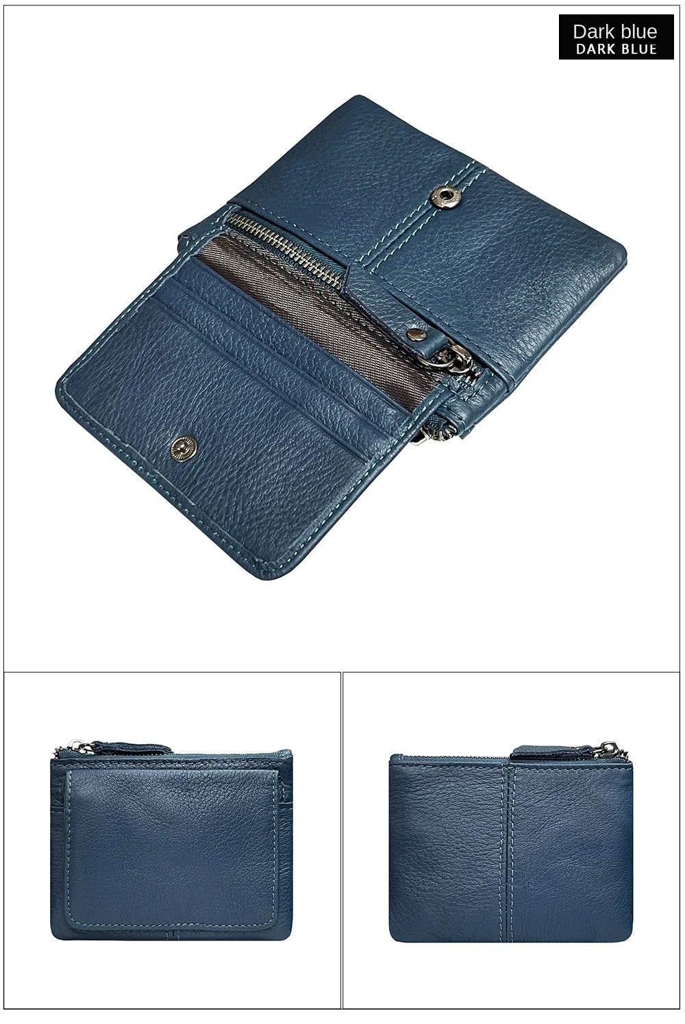 New Cow Leather Women's And Men's Card Bag Coin Purse Slim Credit Card Holder Wallet For Men and Women ID Card Pocket