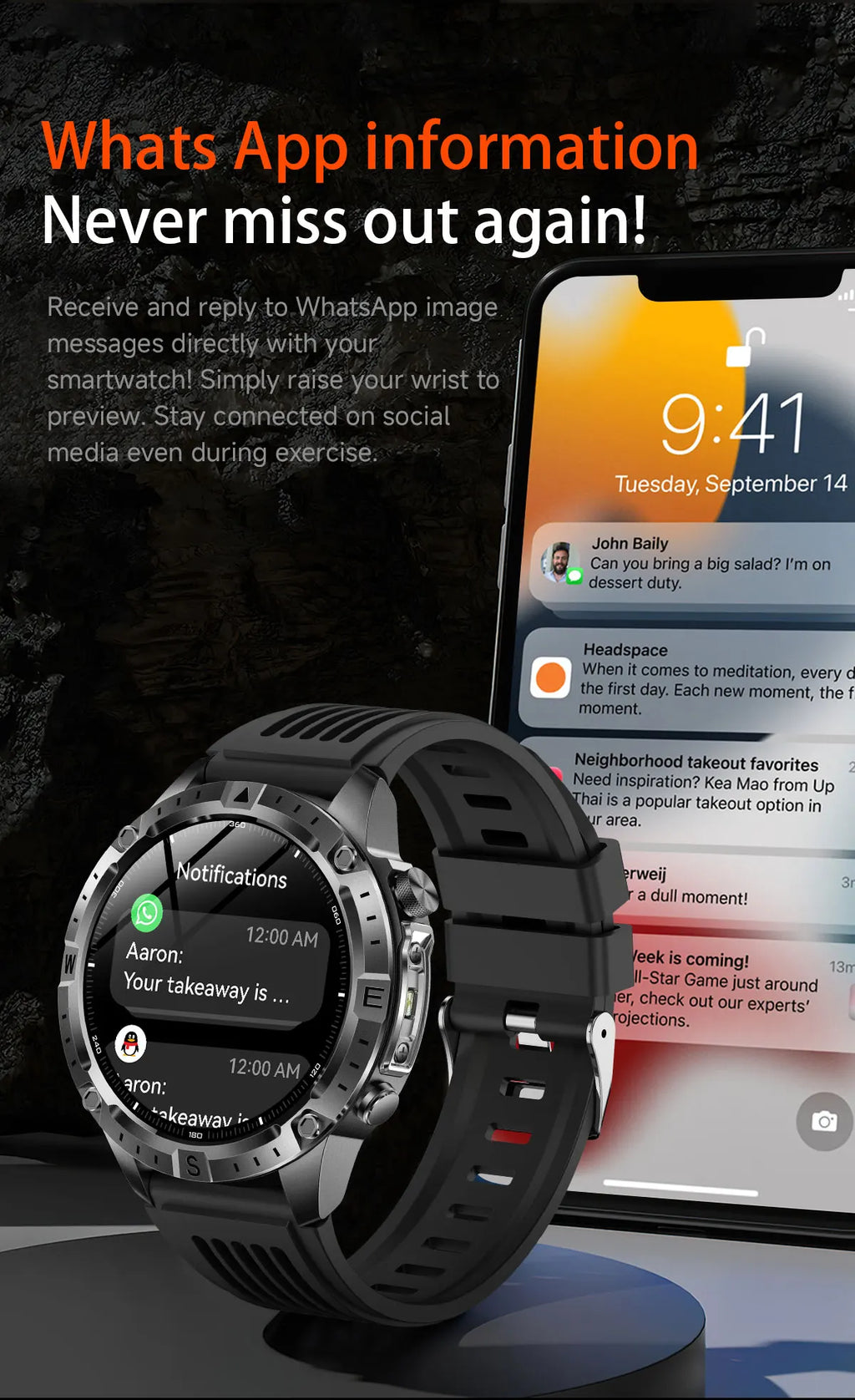 2026 Outdoor GPS Smart Watch Men 2GB ROM Offline Map 730mAh Battery 3ATM Waterproof Compass Altimeter Health Monitor Smartwatch