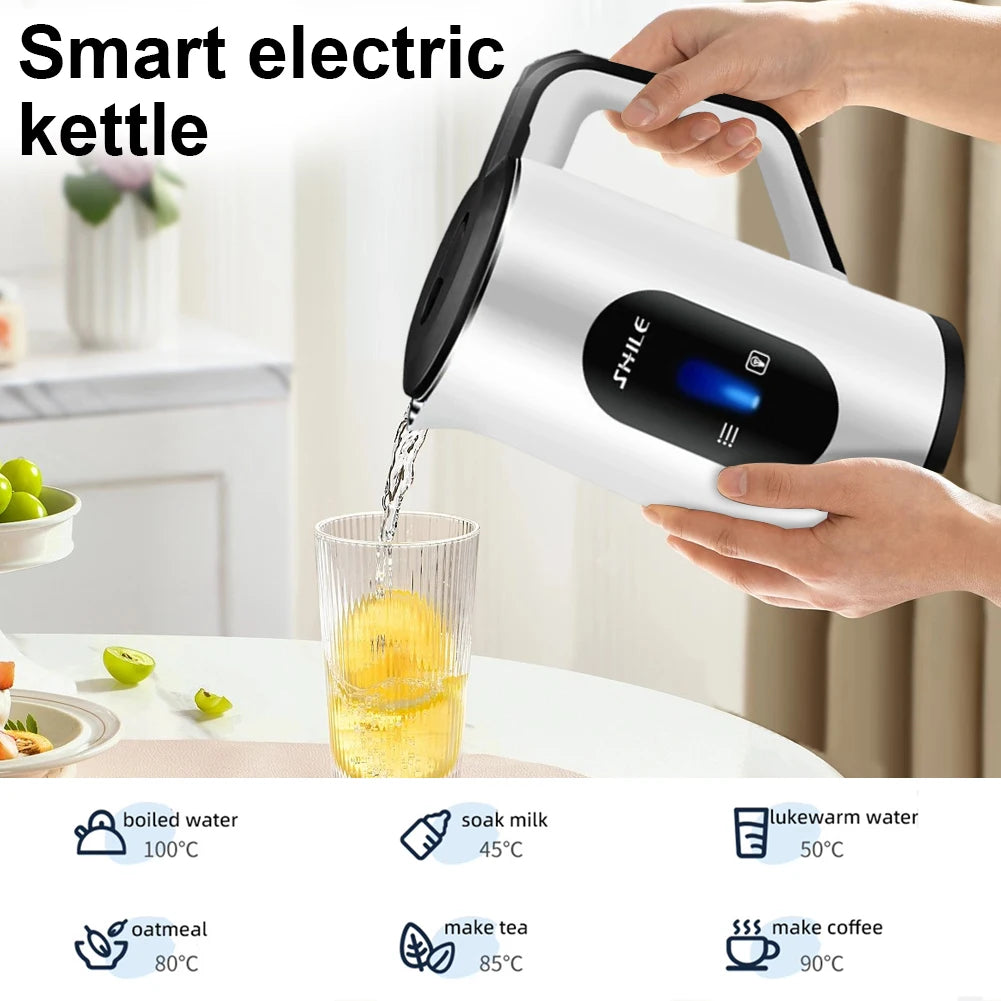 3L Stainless Steel Electric Digital Display Hot Water Boiler Auto-Shutoff Multifunctional Tea Pot 1500W Fast Boil Boil Water Pot