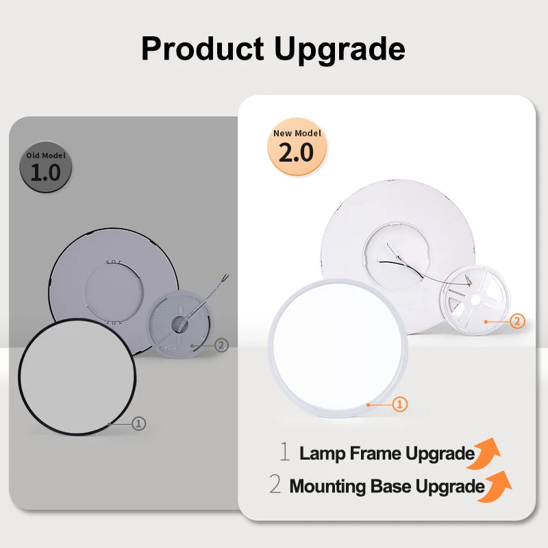 0.9 Inch Ultra-thin Smart LED Ceiling Light Pendant 24W 28W 38W 48W AC85V-265V Indoor Home Decorative Fixtures Remote Control