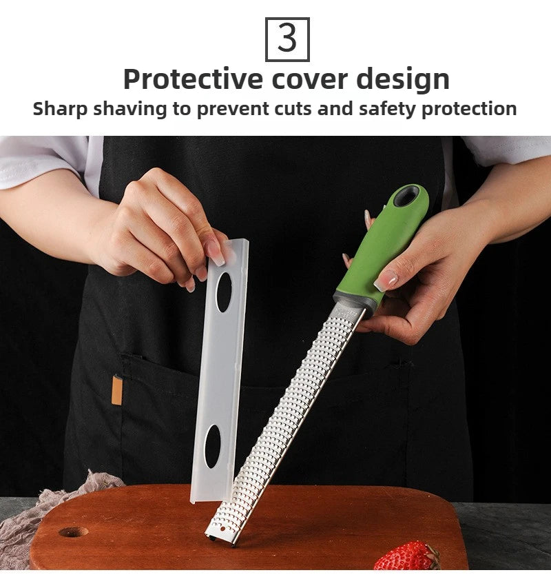 Stainless Steel Fruit Cheese Grater, Chocolate Lemon Peel Cheese Shavings Grater, Scraper, Kitchen Tool