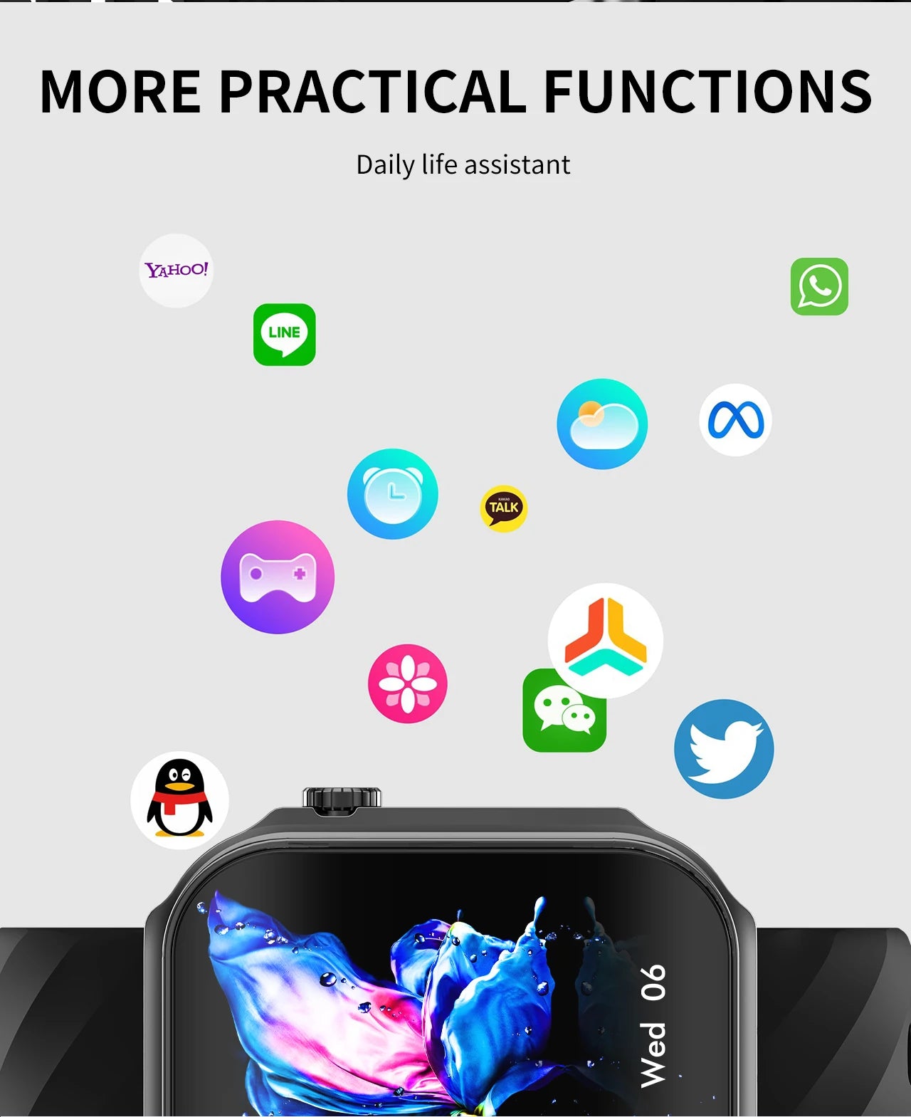 3D Curved Screen Smart Watch 2.2" Large HD Display Bluetooth Call Waterproof Flashlight Outdoor Sport Smartwatch Women 2026 New